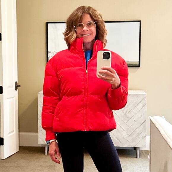 LOVERS+FRIENDS Jillian Puffer Jacket in Red XS - Picture 6 of 14
